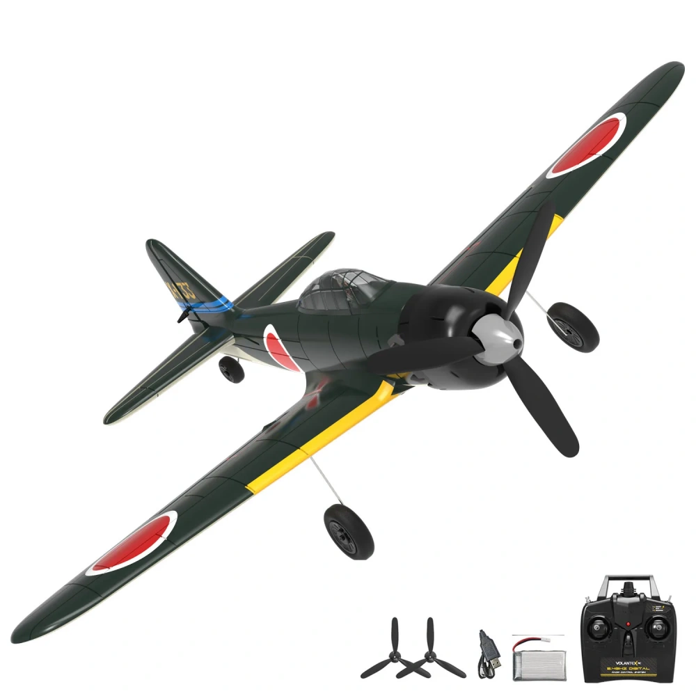 VOLANTEXRC RC Plane 400mm Zero/P51 Mustang /BF109/Spitfire RTF Airplane with Xpilot Stabilization System One Key Aerobatic