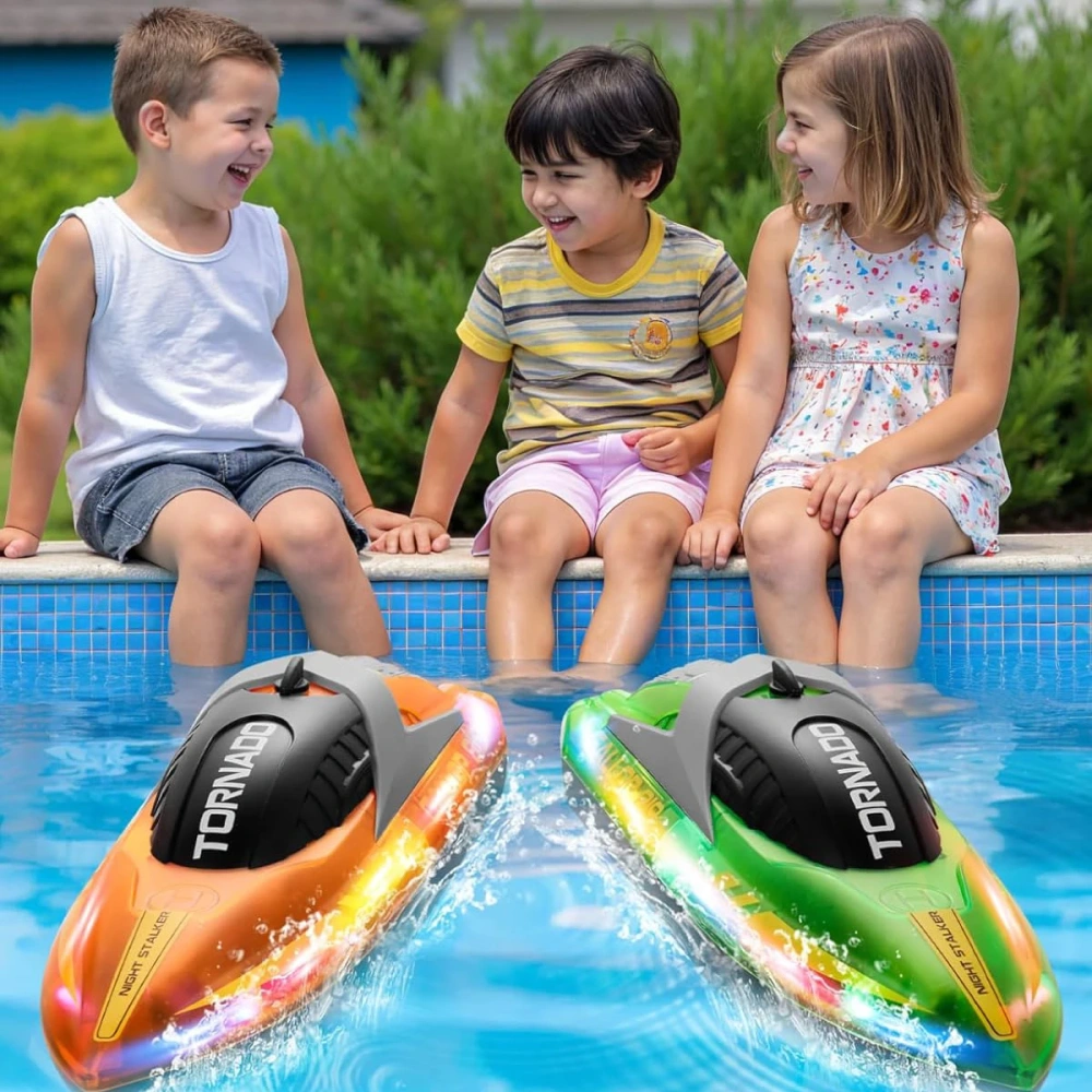 HJ819 RC Boat 2.4Ghz 15km/h Remote Control High-Speed Racing Waterproof Electric Ship Water Speed Boat Children Model Toy