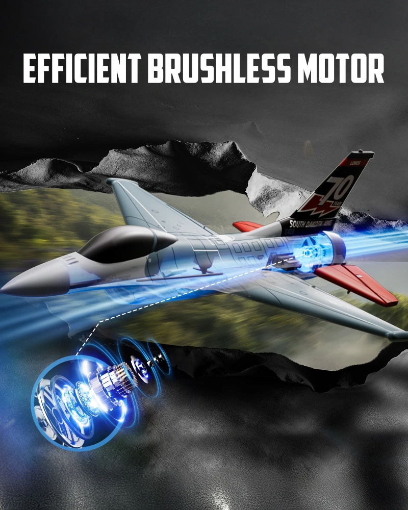 VOLANTEXRC F16 Falco RC Plane One Key Aerobatic RTF Fighter With Xpilot Stabilization 2.4G 4CH RTF Glider   Brushless Motor