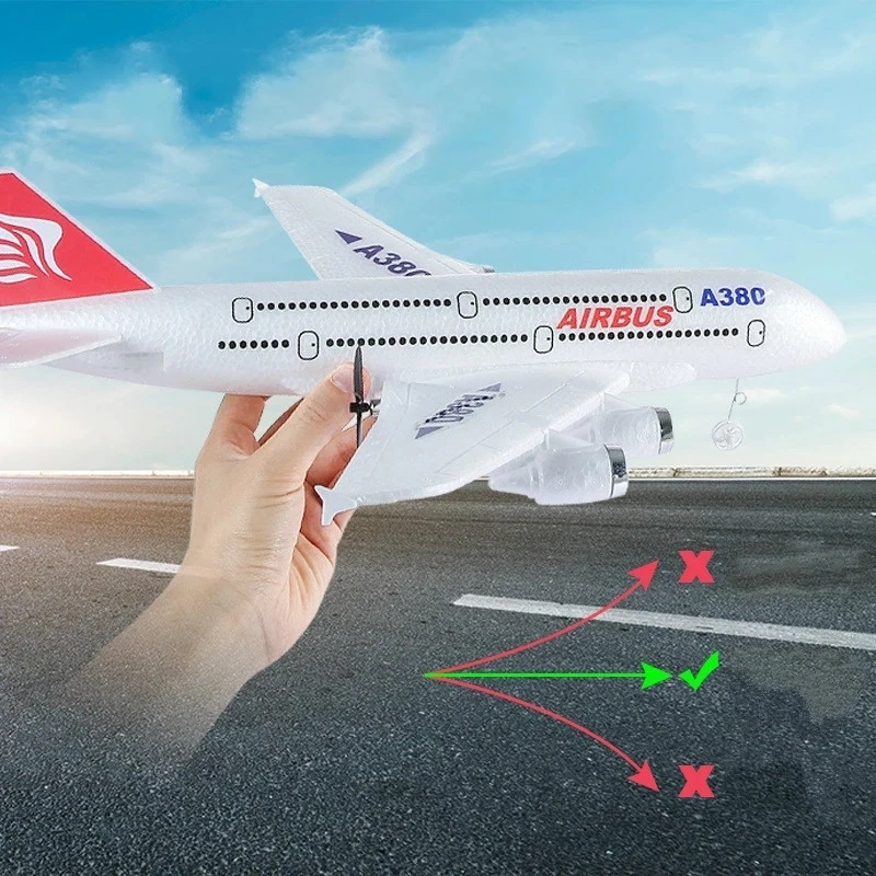 Boeing 747 Airbus A380 RC Plane 2.4G 2CH Remote Control Airplane Fixed Wing Aircraft RC Toys Gifts