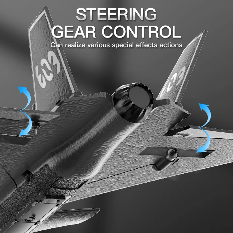 J20 RC Fighter 2.4G Remote Control Airplane Anti-Collision Glider One-key Aerobatic EPP Foam RC Plane Gifts for Boys RC Toys