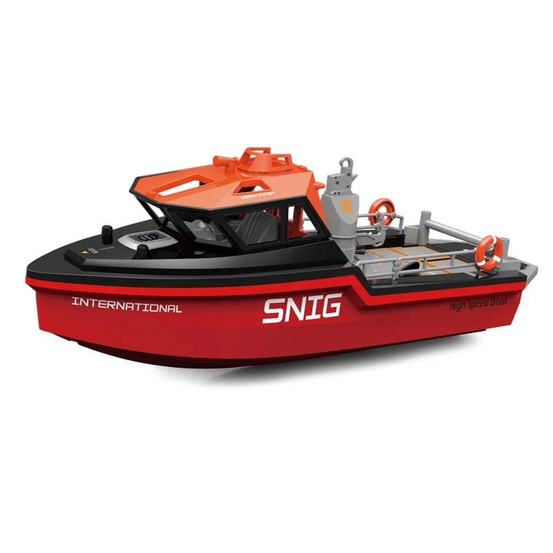 TX694 1/32 RC Boat With Brushless Motor Remote Control High Speed Speedboat Electric Ship Rescue boat Model Toys Boys