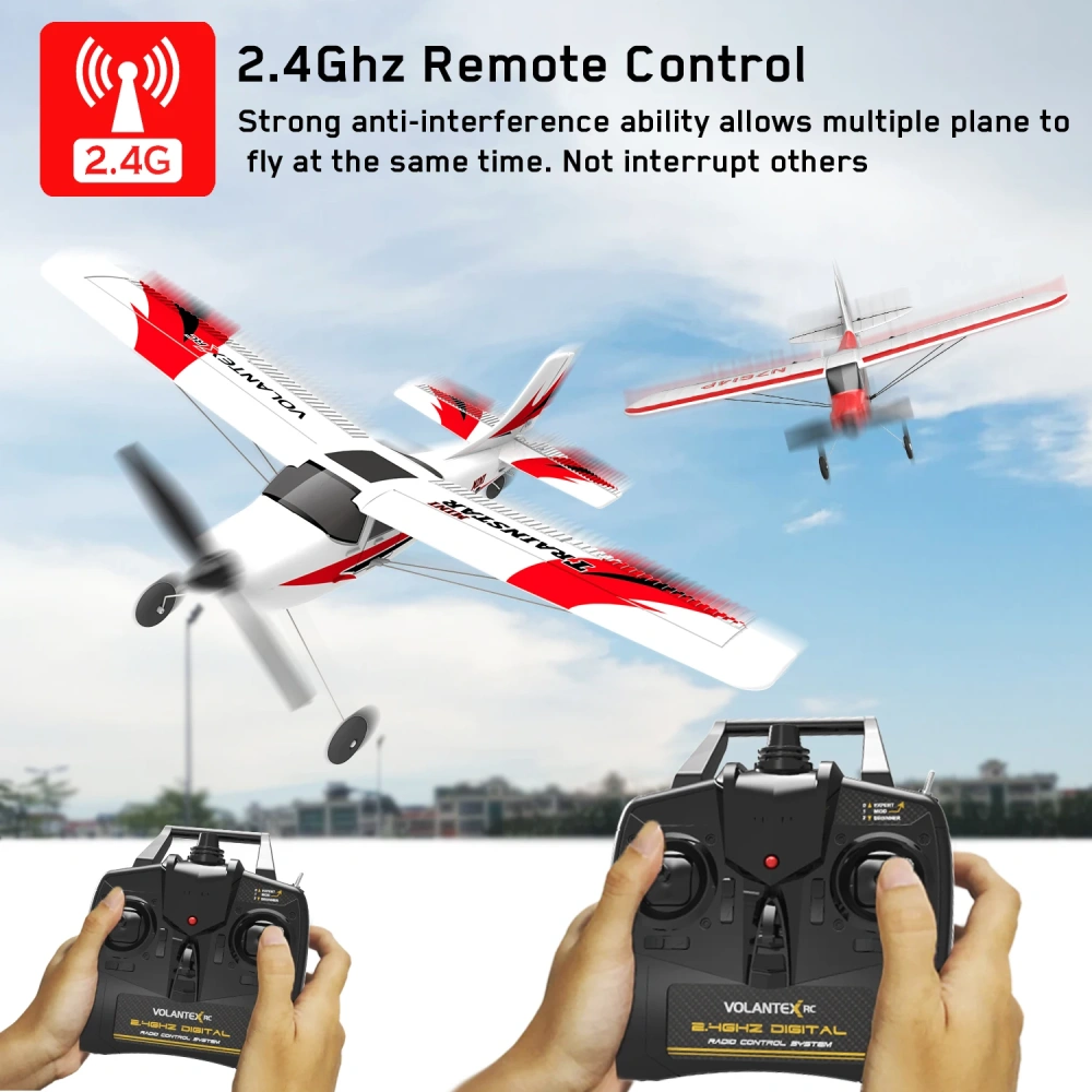 Trainstar RC Glider EPP Foam 400mm Wingspan RC Aircraft 2.4GHz 3CH with Xpilot Gyro System RTF Plane Warbird Airplanes