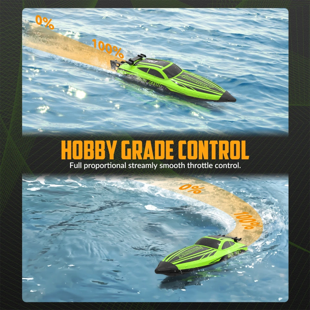 VOLANTEXRC RC Battery Boat Brushless Motor Full Proportional 35+MPH High Speed Professional Racing Watercraft Speedboat