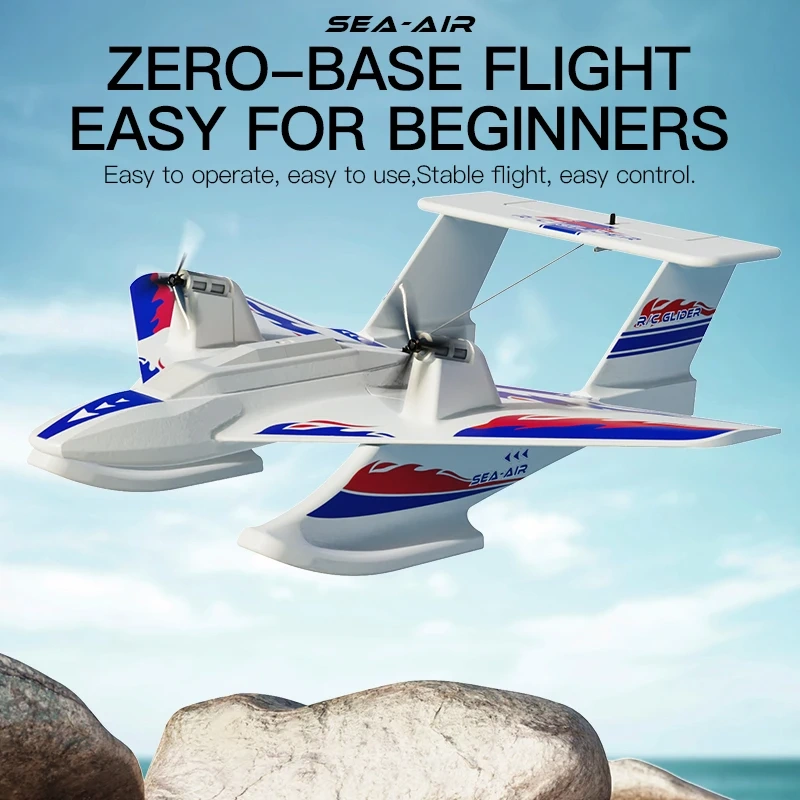 KF701 Amphibious RC Plane 2.4G 3CH Waterproof Sea And Air RC Airplane EPP Foam Flying Glider RC Aircraft Toys Gift