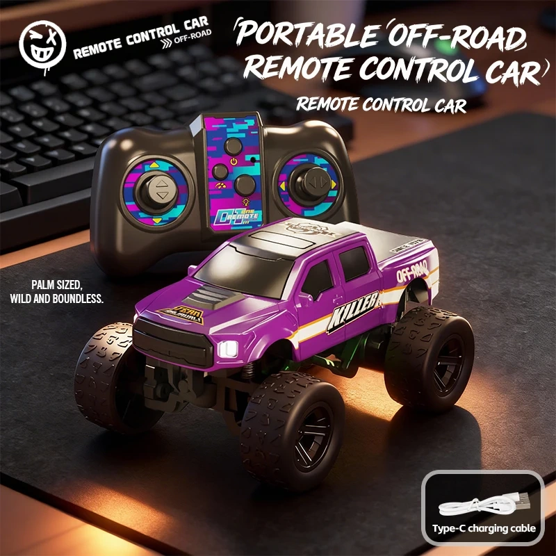 1:64 Mini RC Truck 2.4Ghz Racing High Speed Racing Desk Competition Drift RC Car With APP Control All Terrain RC Vehicle Toys