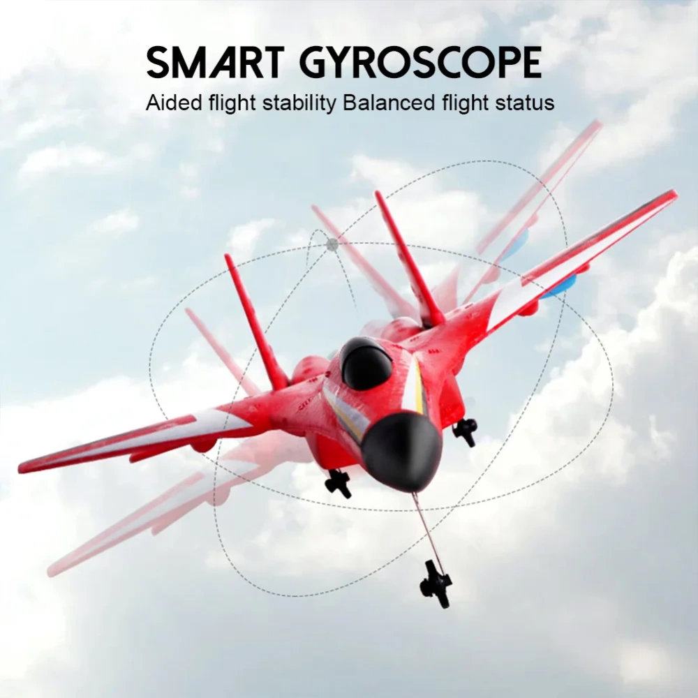 RC Plane HW33 2.4G Glider With LED Lights  Remote Control Aircraft Flying Model Airplane EPP Foam RC Toys For Children Gifts