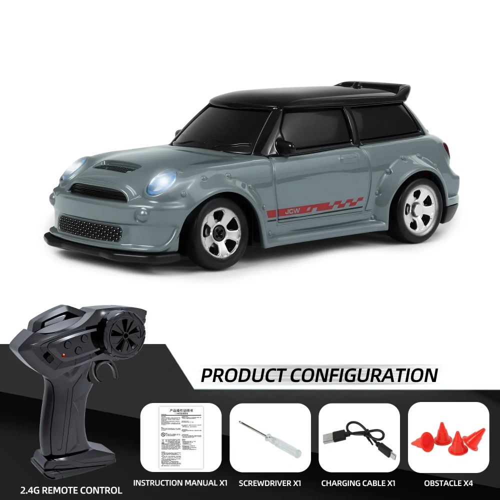 1/64 RC Car Four-Wheel Drive Remote Control Desktop Stunt Car Full Proportions Mini Racing Drift Car Toy Model Gift
