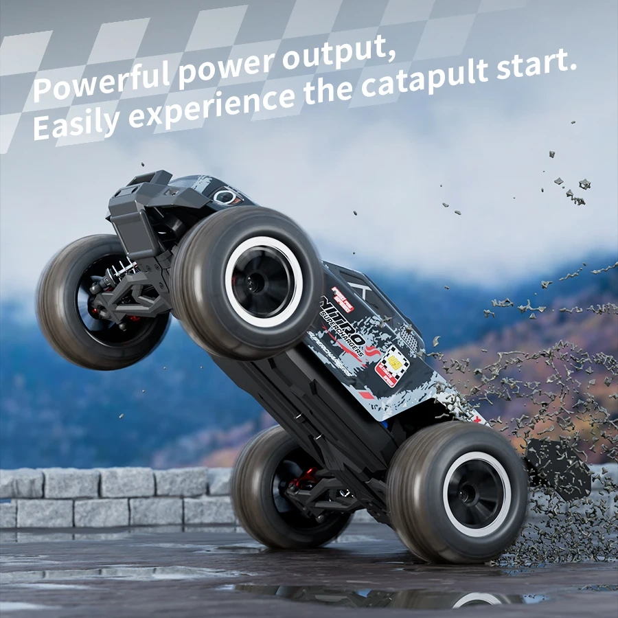 1:16 RC Car 2.4G 50KM/H 4WD Full Proportional RC Truck With Brushless Motor High Speed Drift Climbing Car For All Terrain