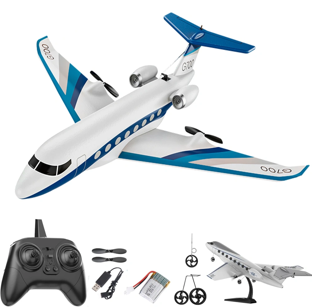 G700 RC Plane Private Jet 3CH Remote Control Glider Gulfstream G700 RTF RTF 6-axis Gyro Stabilizer Airplane Toys Kids Adults