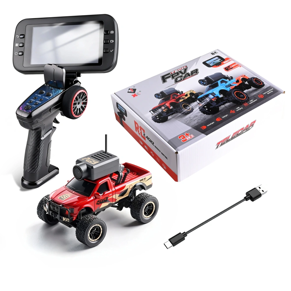 1:64 RC Car Mini FPV RC Truck Wifi App Control High Speed Drift Racing Vehicle With Lights&3 Speed Adjustable RC Cars