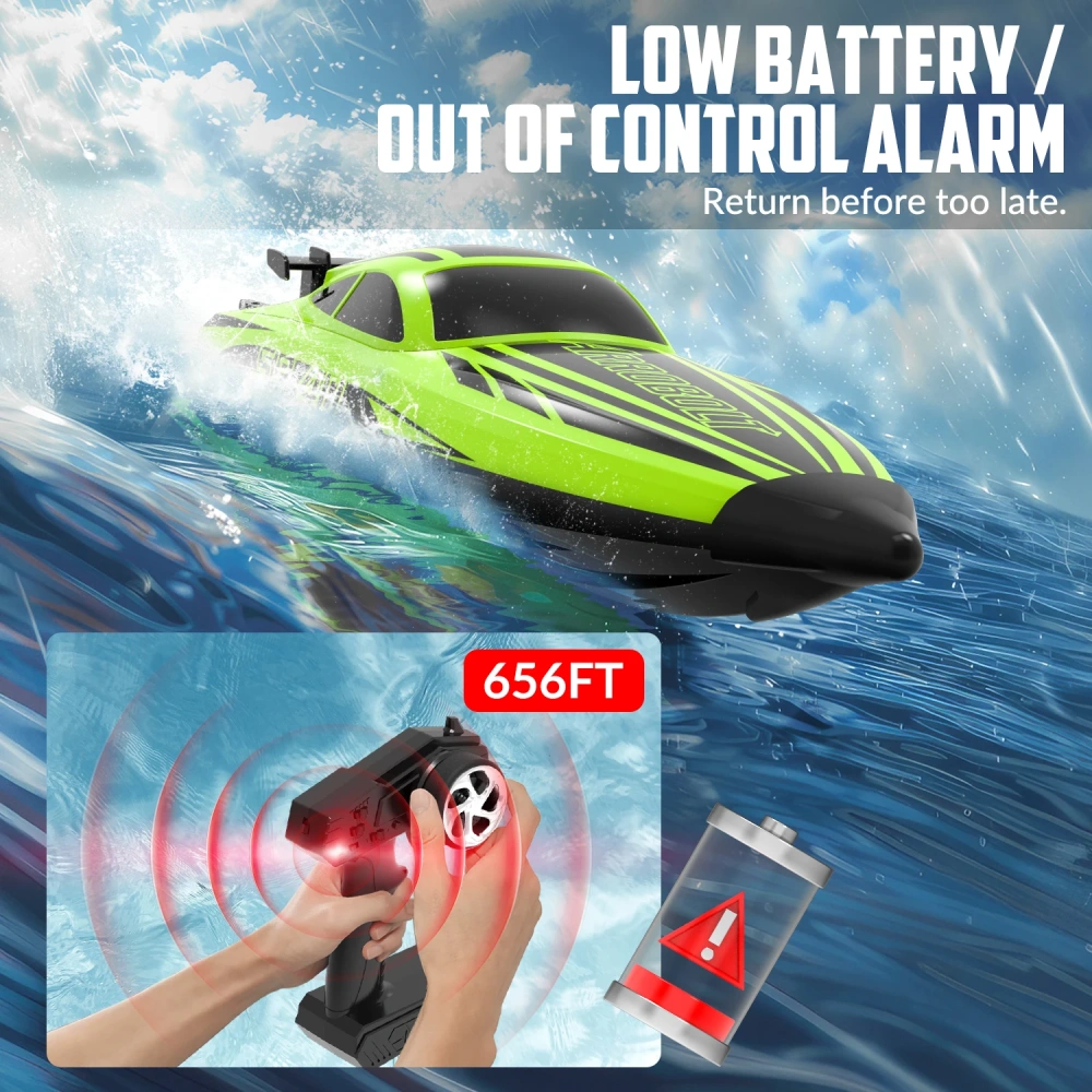 VOLANTEXRC RC Battery Boat Brushless Motor Full Proportional 35+MPH High Speed Professional Racing Watercraft Speedboat