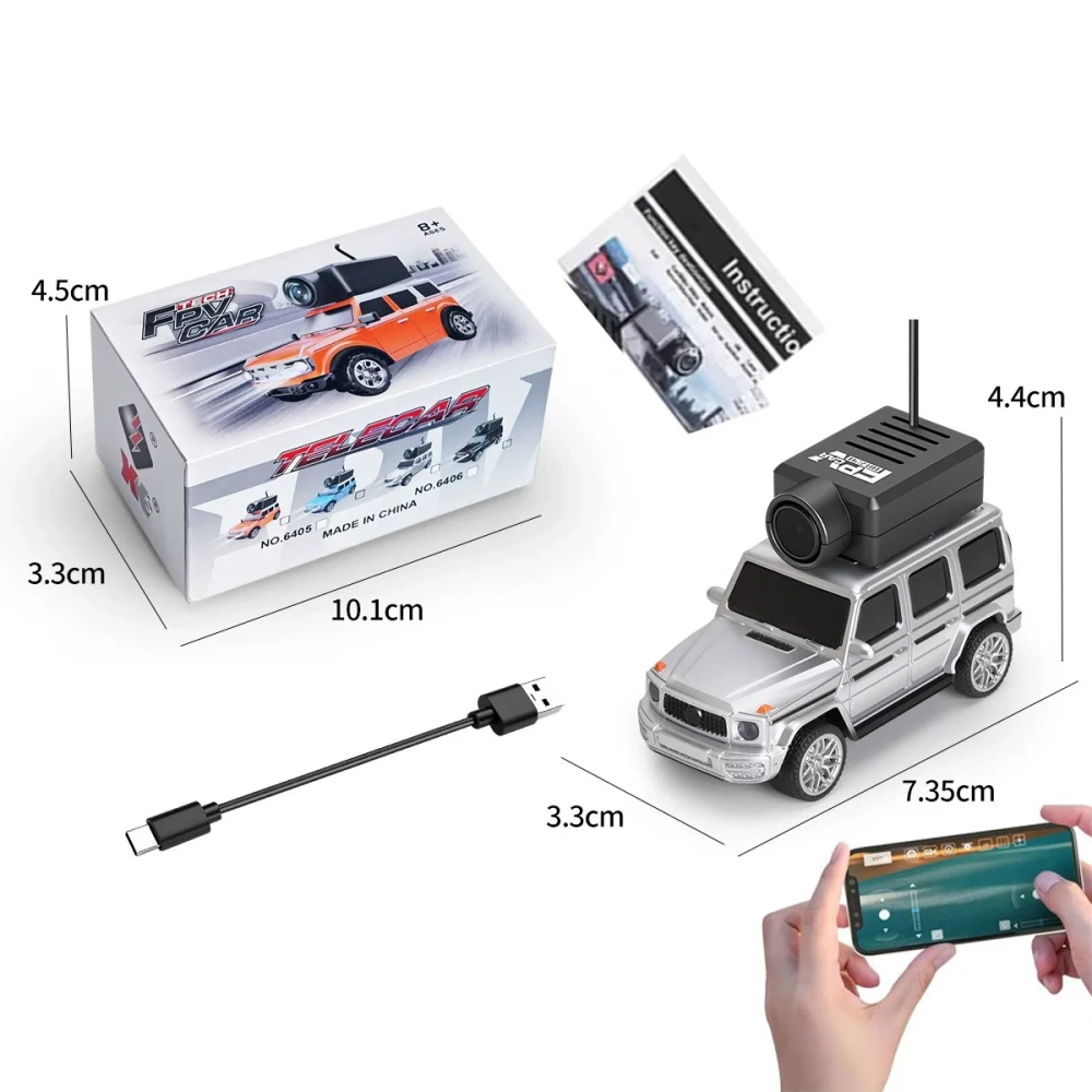 1/64 Mini RC Car 2.4G RC Drift Cars With FPV HD Wide Angle Camera & 3-Speed Modes Racing Car Toy for Kids Adults