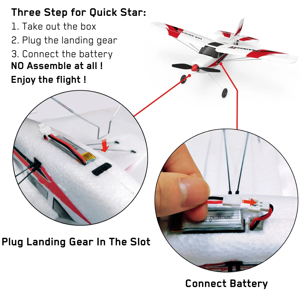 Trainstar RC Glider EPP Foam 400mm Wingspan RC Aircraft 2.4GHz 3CH with Xpilot Gyro System RTF Plane Warbird Airplanes