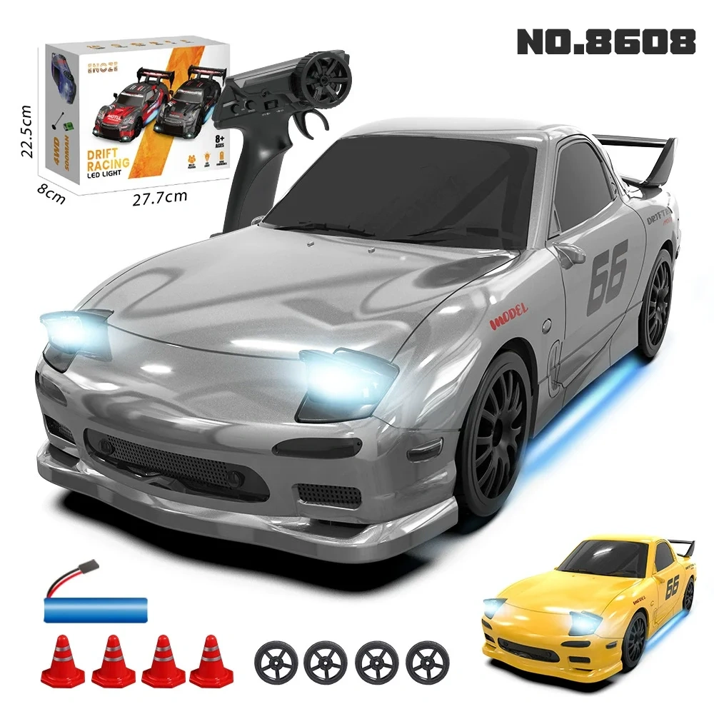 1:24 RC Car 2.4G 4WD High-Speed RC Drift Car High-Speed RC Drift Car Racing Sport Toy Car with Extra Tires Kids Adult