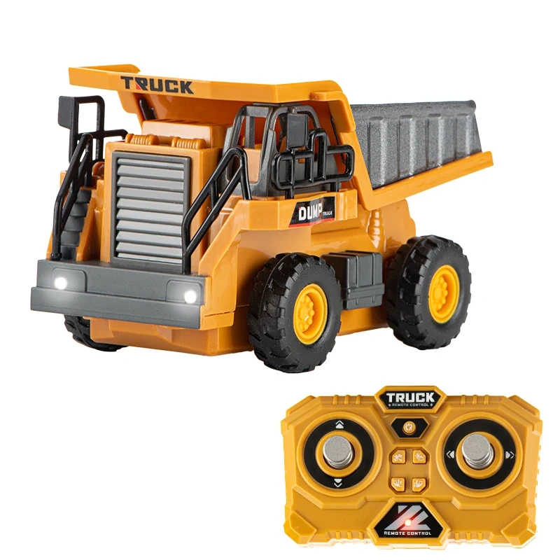 1/64 RC Trucks 2.4G Alloy Mini RC Forklift & Dumper With APP Control Engineering Vehicle Toys Model Gift for Boys