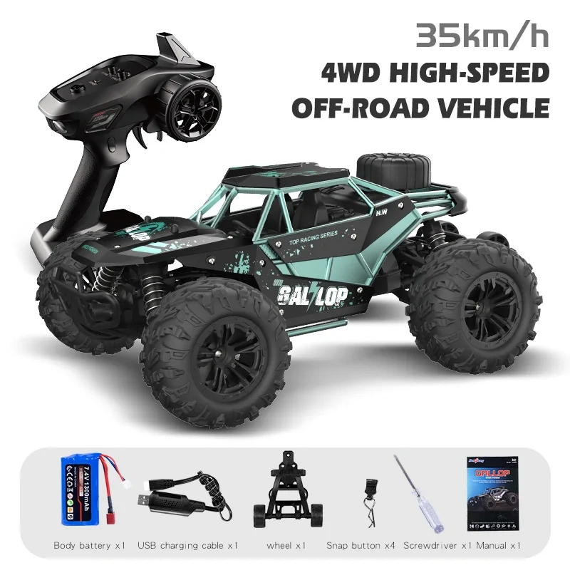 4WD 1:16 RC Drift Car High-Speed 50KM/H Off-Road Drift Racing Truck With Lights Professional Climbing Cars Toys Gifts