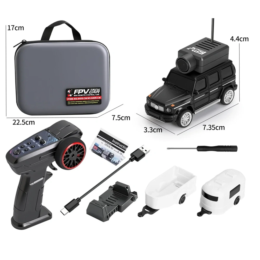 1/64 Mini RC Car 2.4G RC Drift Cars With FPV HD Wide Angle Camera & 3-Speed Modes Racing Car Toy for Kids Adults