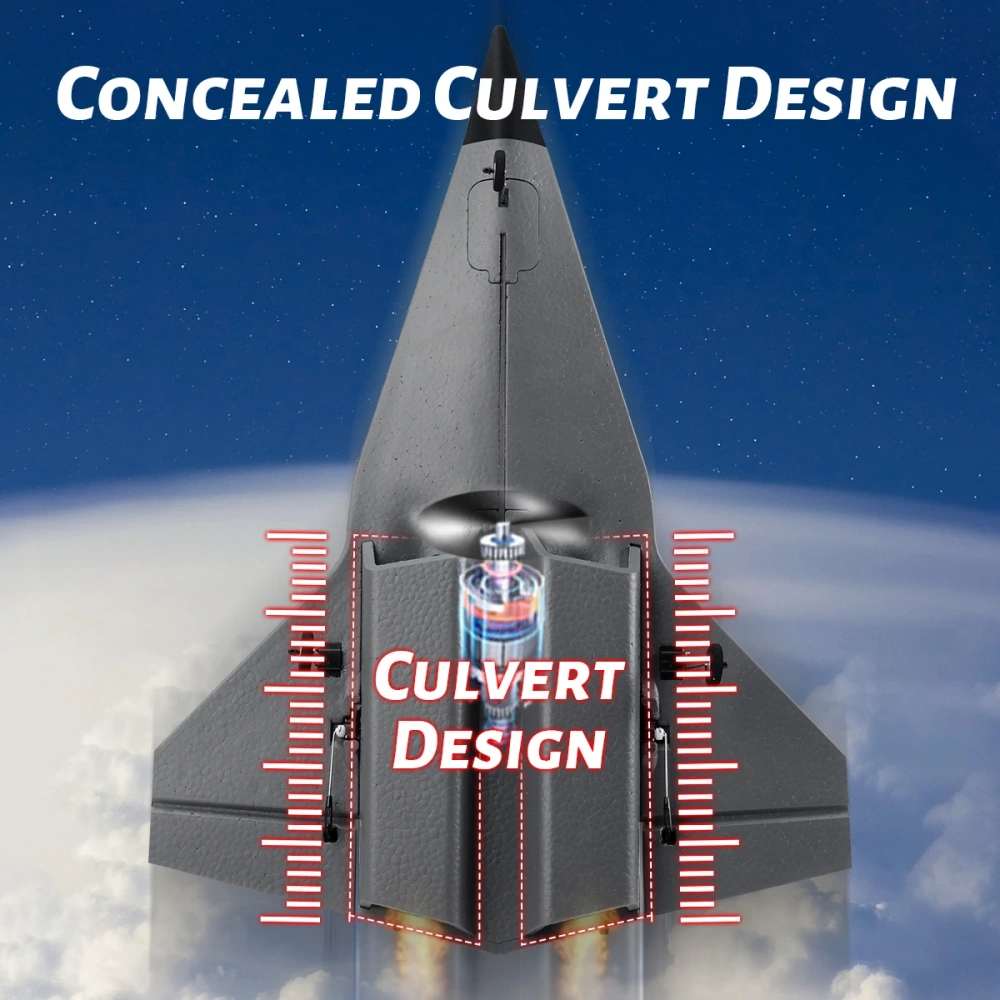 SR72 RC Plane Concealed Culvert Airplane 2.4G 4CH FX9672 Future Fighter Dual Powerful Motors RTF Aircraft Toys