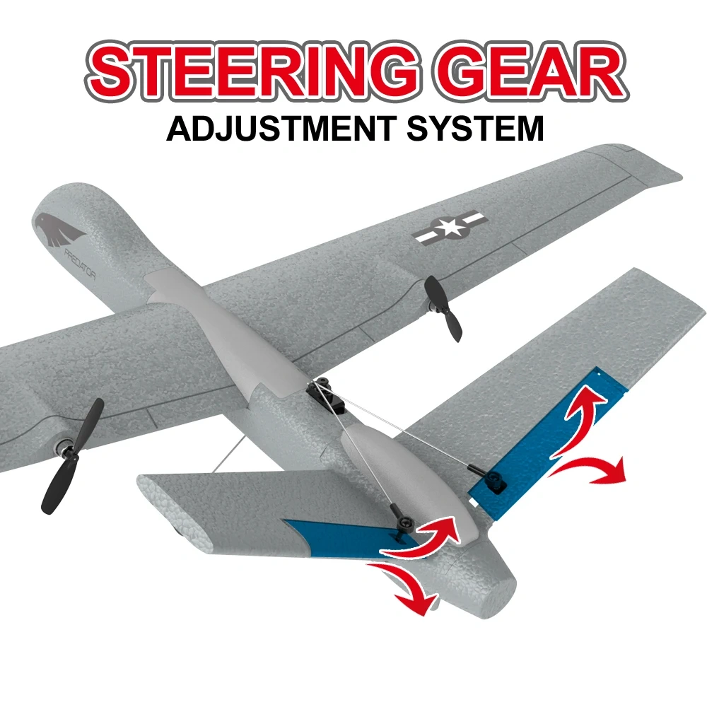 Z55 Predator 2.4G 3CH RC Plane EPP Foam Hand Throwing 660mm Wingspan Airplane Remote Control Glider Aircraft Outdoor Boys Toys