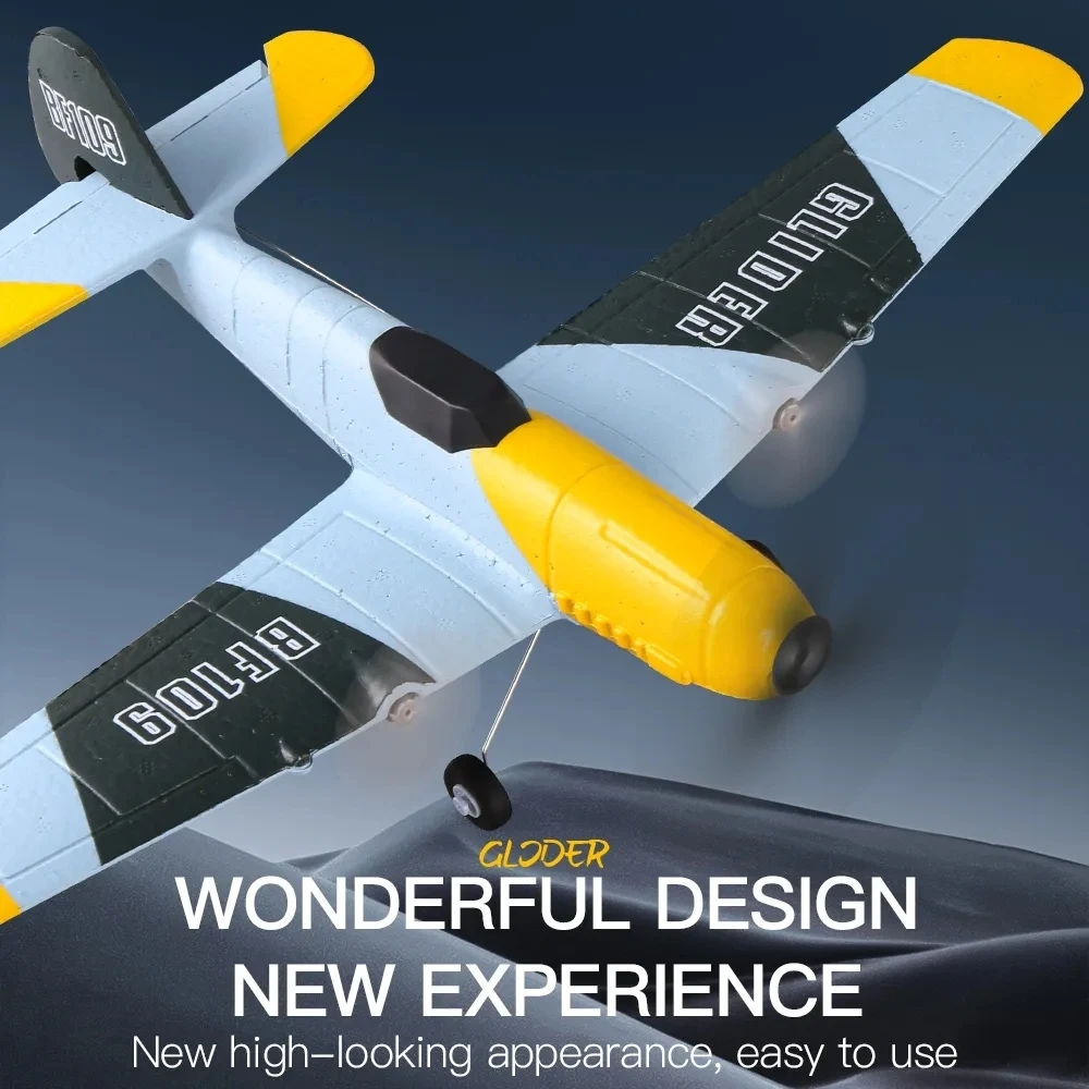 Z61 RC Plane BF109 Fighter 2.4G 3CH Smart Balance EPP Foam  RC Gliders Fixed Wingspan RC Aircraft Toys