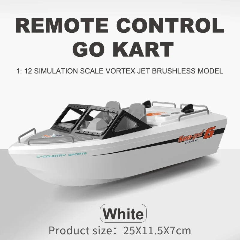 TX693 1;12 RC Boat 2.4G Remote Control High Speed Racing Boat With Brushless Motor Electric RC Rescue Boat Model Toys Boys