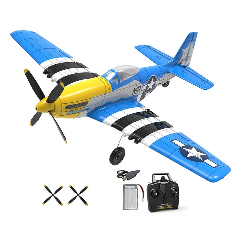 VOLANTEXRC RC Plane 400mm Zero/P51 Mustang /BF109/Spitfire RTF Airplane with Xpilot Stabilization System One Key Aerobatic