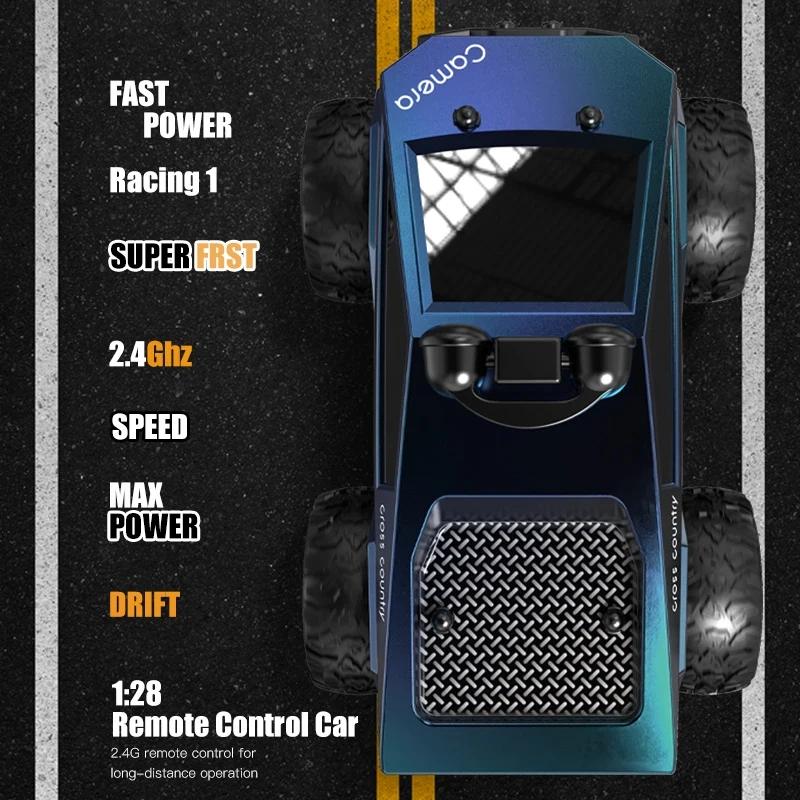 1:28 RC Car With Camera FPV First Person View Remote Control Stunt Car 2.4G WIFI RC Climbing Vehicles Racing Cars Toy for Kids