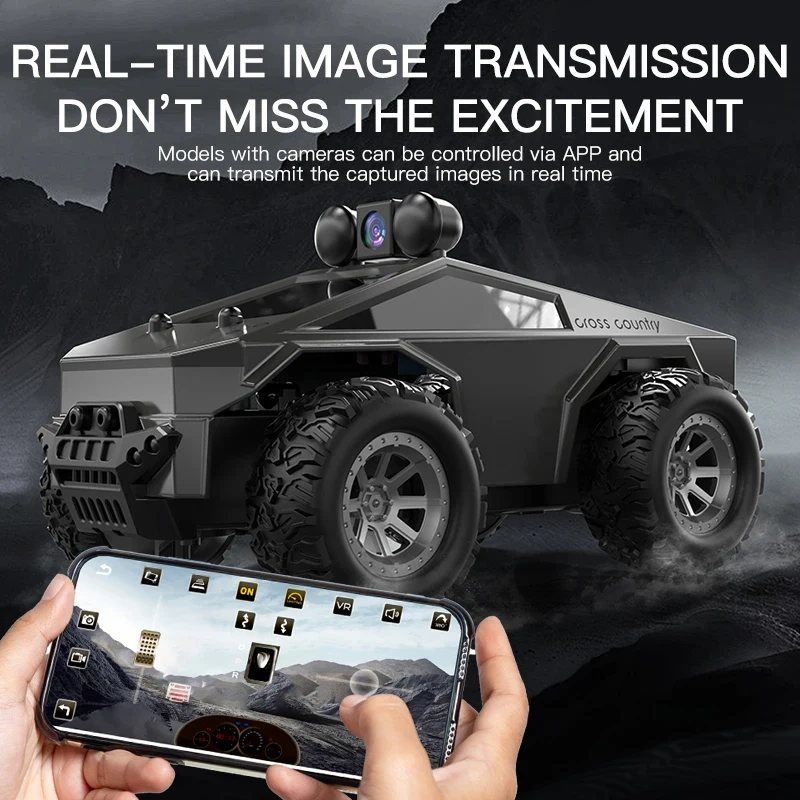 1:28 RC Car With Camera FPV First Person View Remote Control Stunt Car 2.4G WIFI RC Climbing Vehicles Racing Cars Toy for Kids