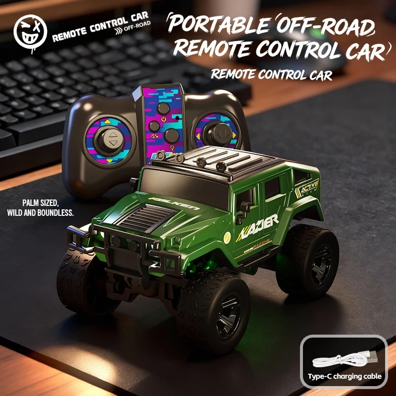 1:64 Mini RC Truck 2.4Ghz Racing High Speed Racing Desk Competition Drift RC Car With APP Control All Terrain RC Vehicle Toys