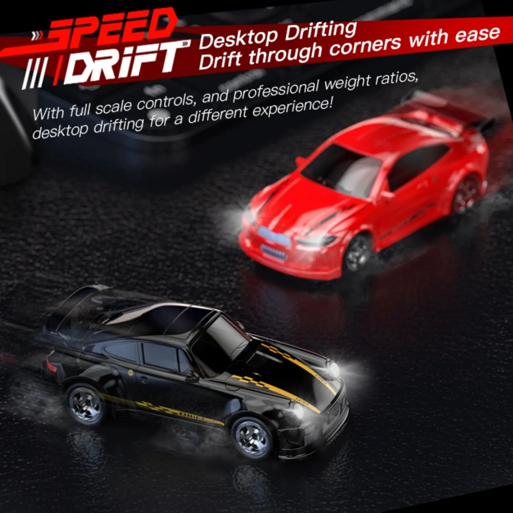 KF20 1:64 RC Drift Car  2.4G4 WD RC Racing Car Mini High-Speed Full Proportions Desktop Remote Control Car Electric Toy Boys