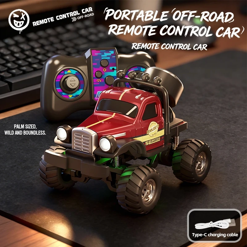 1:64 Mini RC Truck 2.4Ghz Racing High Speed Racing Desk Competition Drift RC Car With APP Control All Terrain RC Vehicle Toys