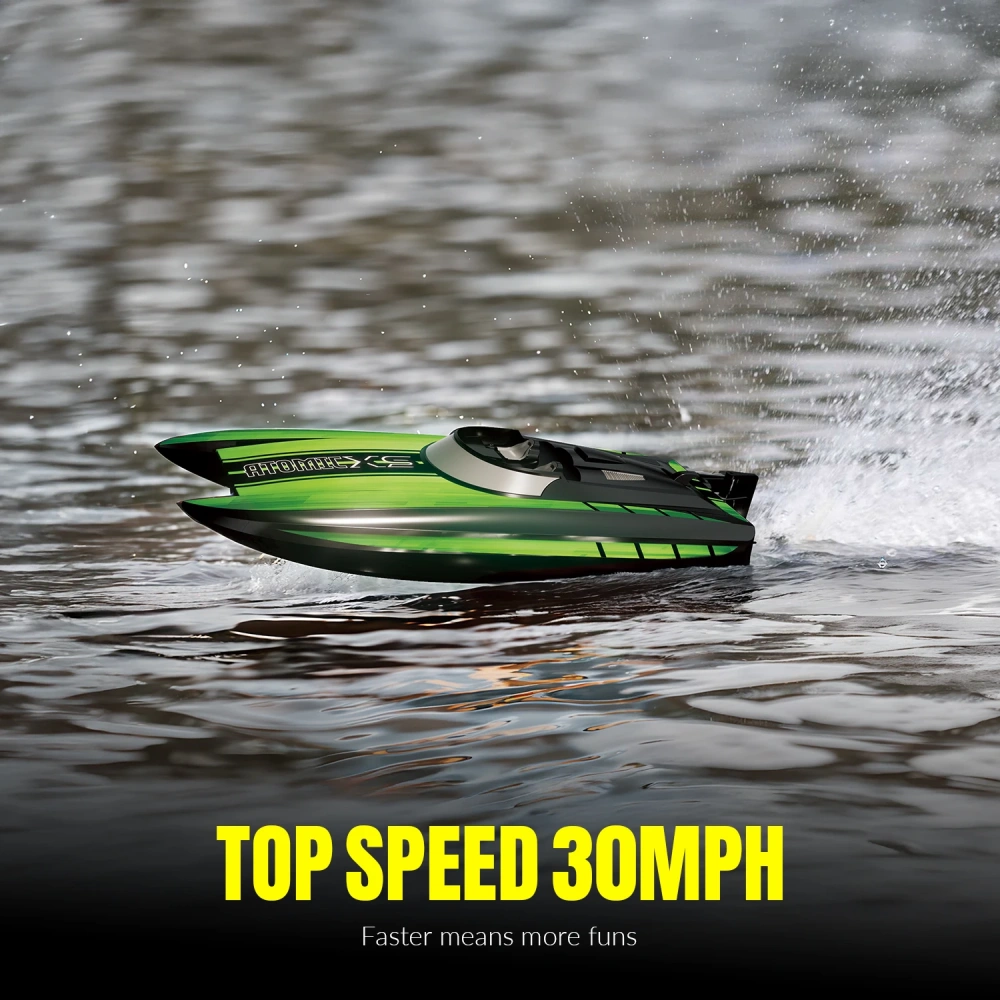 VOLANTEXRC RC Boat 30+MPH AtomicXS High Speed RC Boat With Reverse Function Low Battery & Over Range Alarm Toys Gifts