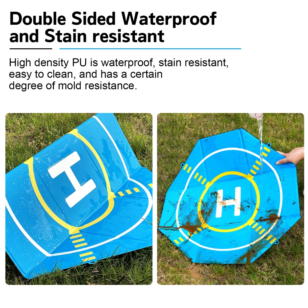 55CM/60CM Drone Landing Pad Universal Foldable Waterproof Portable rone Quadcopters Helipad for DJI Mavic 3/Mini 4K Helicopter