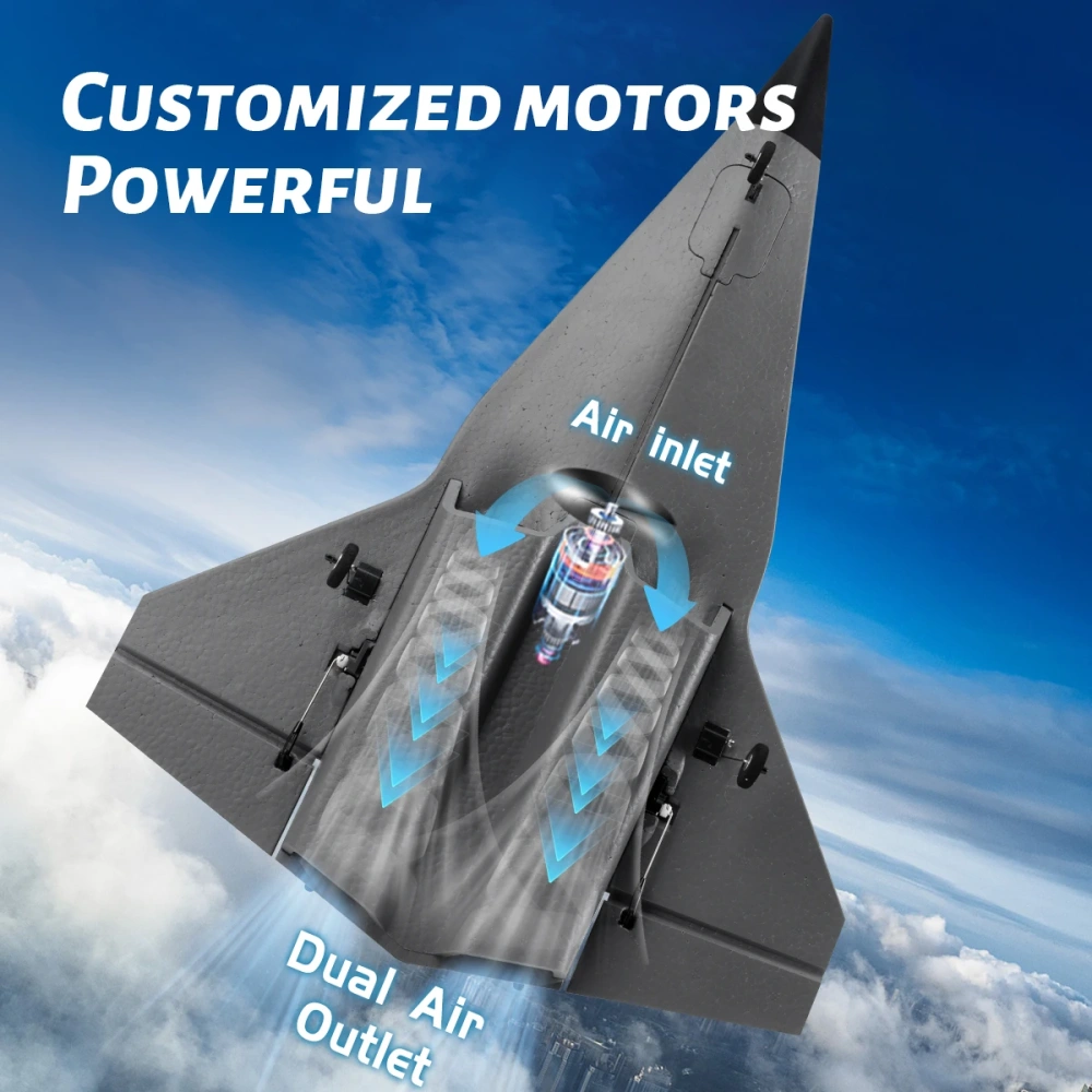 SR72 RC Plane Concealed Culvert Airplane 2.4G 4CH FX9672 Future Fighter Dual Powerful Motors RTF Aircraft Toys