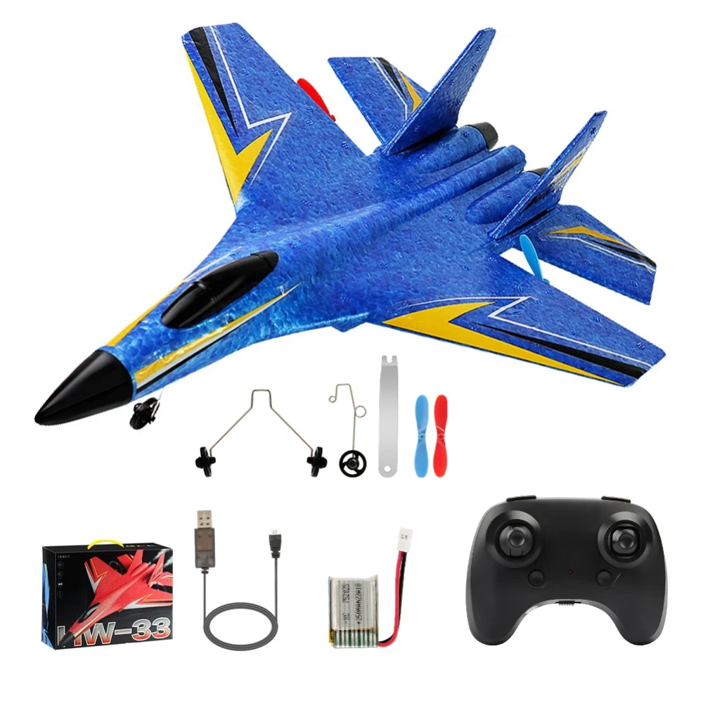 RC Plane HW33 2.4G Glider With LED Lights  Remote Control Aircraft Flying Model Airplane EPP Foam RC Toys For Children Gifts