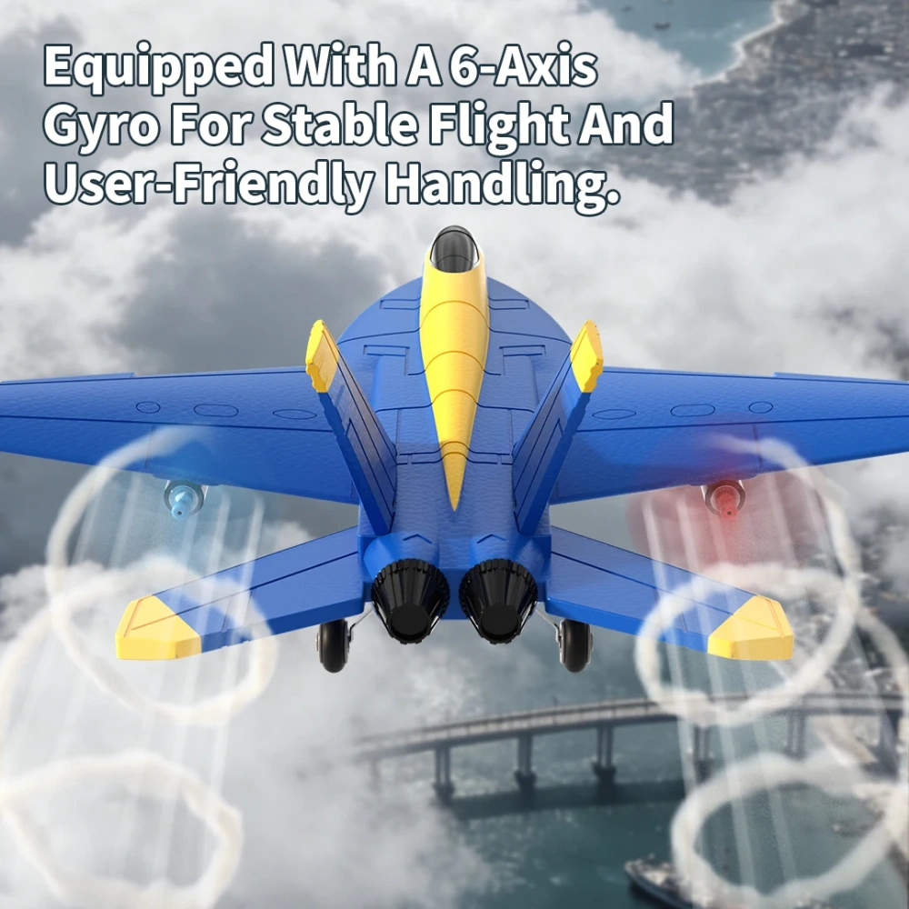 F18 Hornet RC Glider 2.4G 2CH 6-Axis Stability Remote Control Foam Aircraft With LED Lights Hand Throwing Airplane RC Toys Gifts