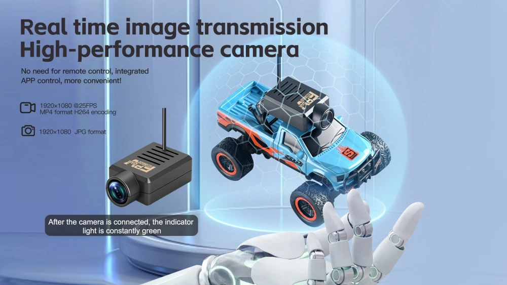 1:64 RC Car Mini FPV RC Truck Wifi App Control High Speed Drift Racing Vehicle With Lights&3 Speed Adjustable RC Cars