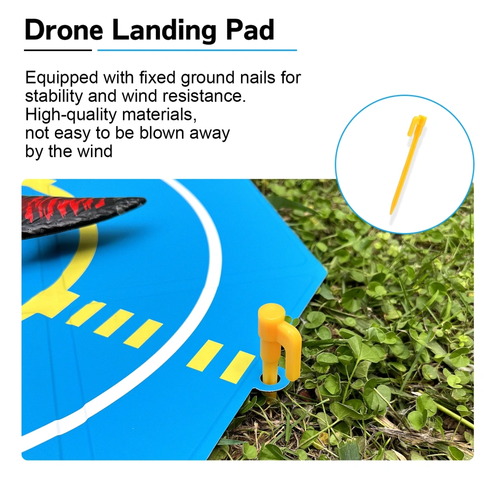 55CM/60CM Drone Landing Pad Universal Foldable Waterproof Portable rone Quadcopters Helipad for DJI Mavic 3/Mini 4K Helicopter