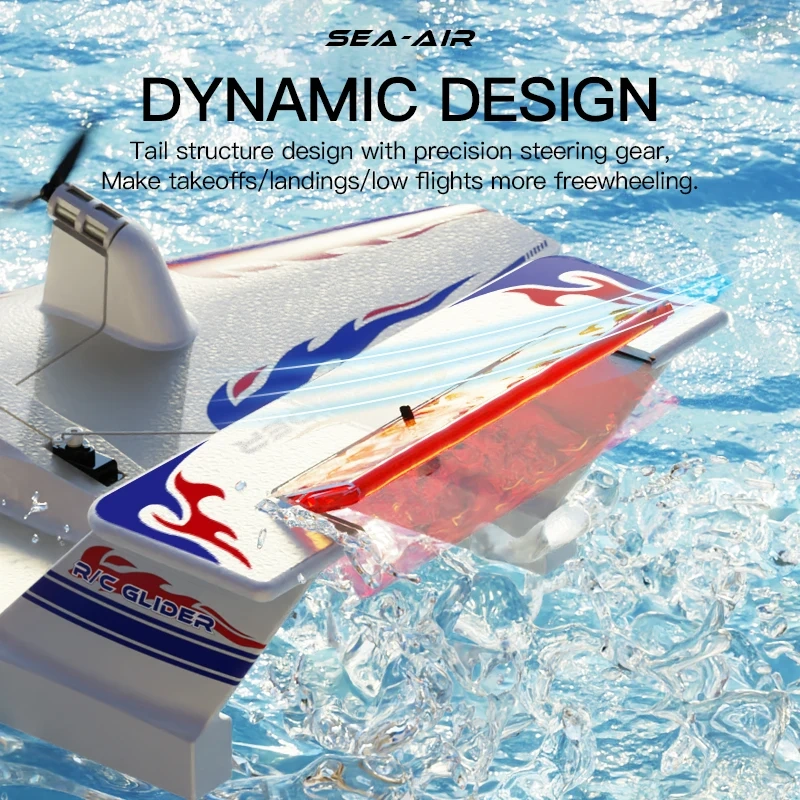 KF701 Amphibious RC Plane 2.4G 3CH Waterproof Sea And Air RC Airplane EPP Foam Flying Glider RC Aircraft Toys Gift