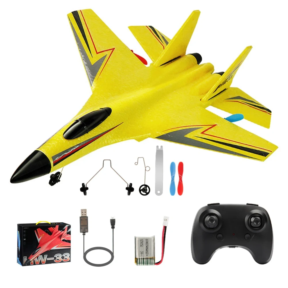 RC Plane HW33 2.4G Glider With LED Lights  Remote Control Aircraft Flying Model Airplane EPP Foam RC Toys For Children Gifts
