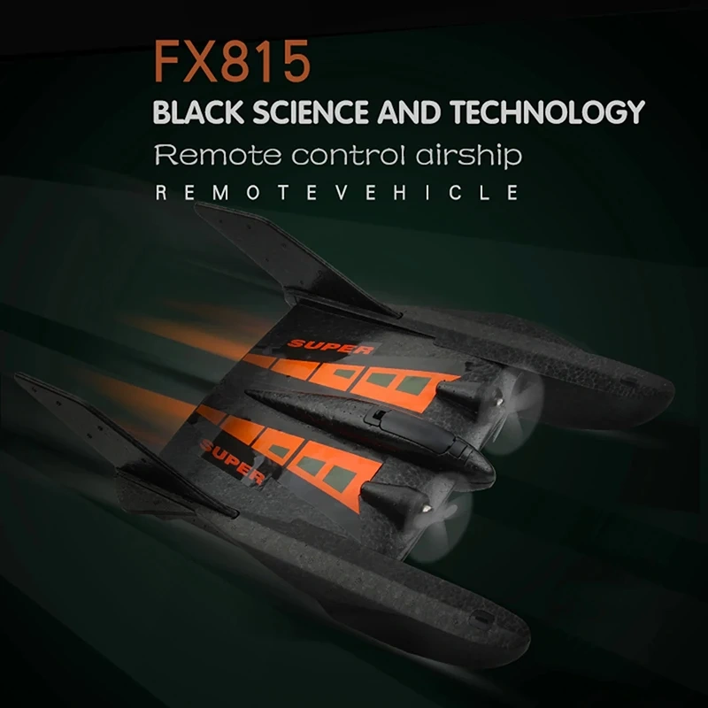 Fx815 Rc Aircraft 2-Channel Fixed-Wing Glider 2.4G Remote Control Spacecraft  Model Seaplane Kid Toys