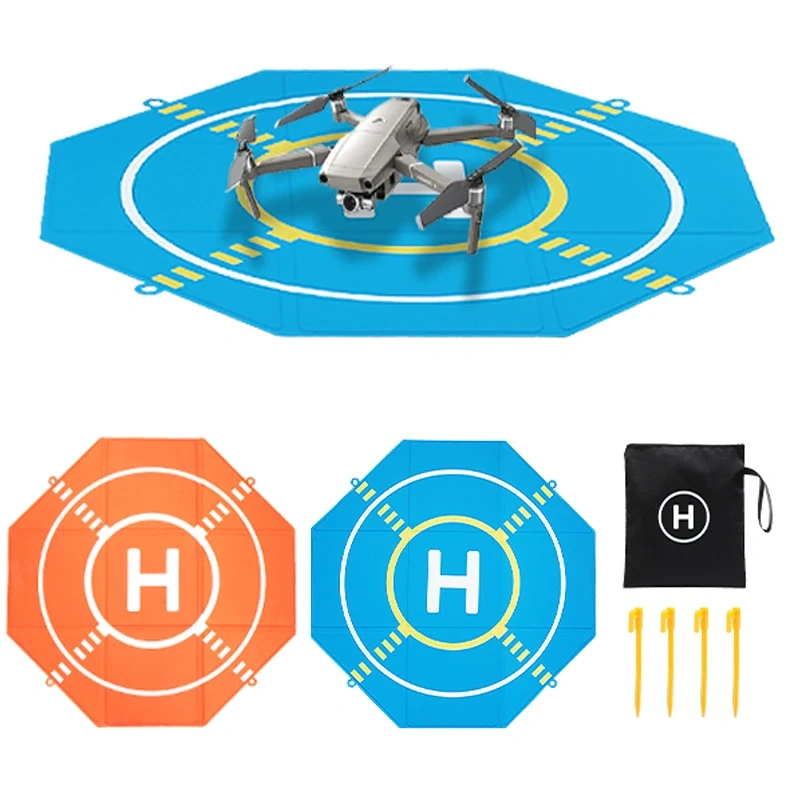55CM/60CM Drone Landing Pad Universal Foldable Waterproof Portable rone Quadcopters Helipad for DJI Mavic 3/Mini 4K Helicopter