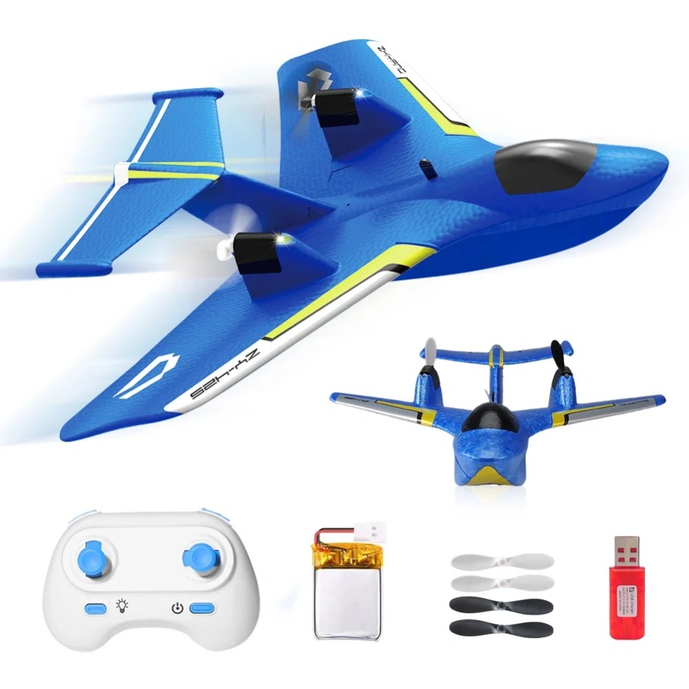 ZY425 RC Plane 2CH Water Air Remote Control Aircraft EPP Foam RC Glider Airplane Boys Toys for Children