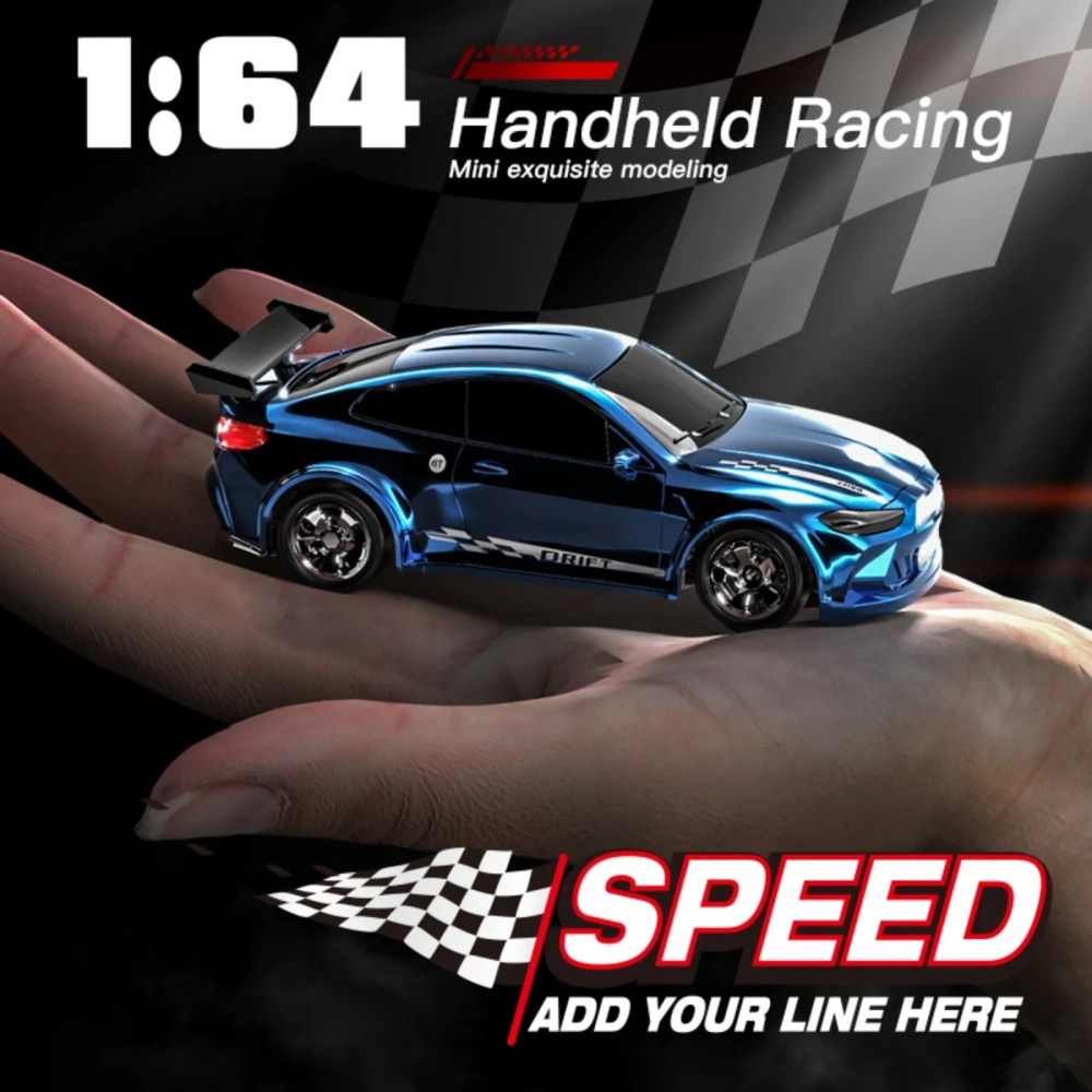 KF20 1:64 RC Drift Car  2.4G4 WD RC Racing Car Mini High-Speed Full Proportions Desktop Remote Control Car Electric Toy Boys