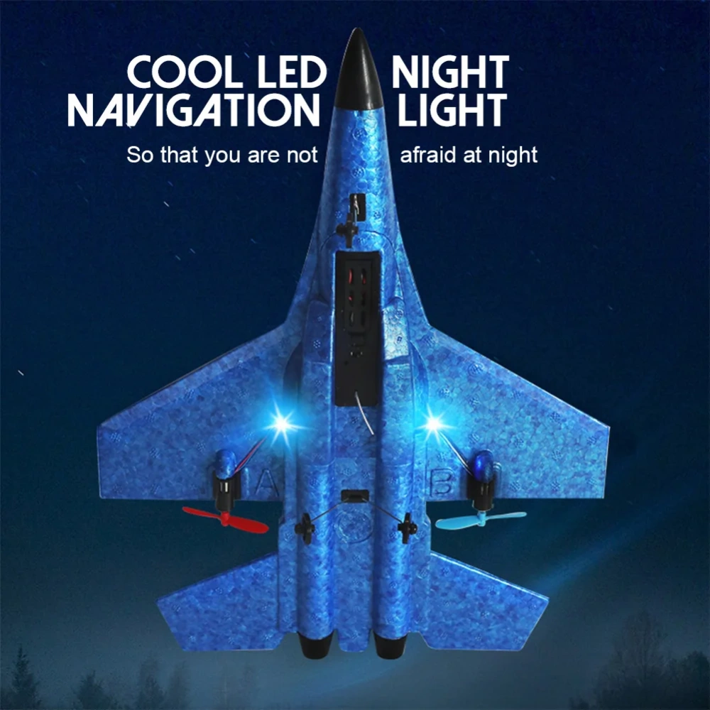 RC Plane HW33 2.4G Glider With LED Lights  Remote Control Aircraft Flying Model Airplane EPP Foam RC Toys For Children Gifts