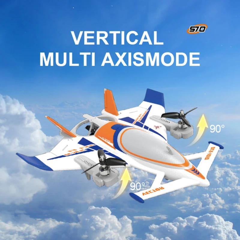 QIDI570 RC Plane 8CH Remote Control Airplane With Brushless Motor 3-Axis Vector Aircraft 3D/6G RC Glider Model Children'S Toy