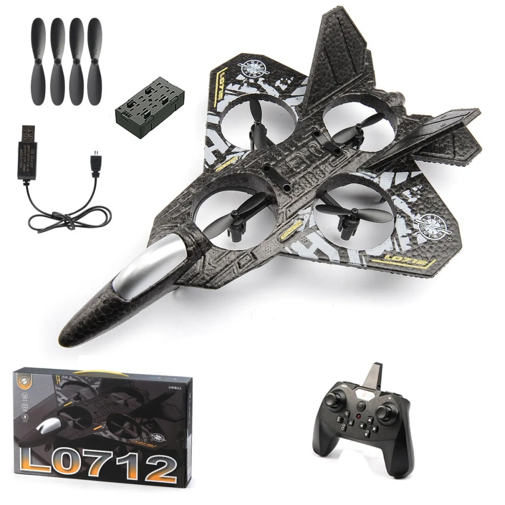 V17 RC Plane 2.4G Gravity Sensing RC Glider 360° Rotation One Key Takeoff Remote Control Airplane EPP Foam Toys Kids For Gift