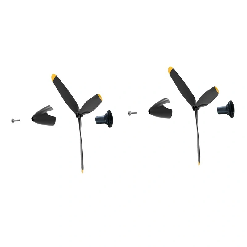 2PCS RC Plane Propeller With Spinner  2/3/4 Blade Propellers Fits for  P51D Mustang BF109 F4U Corsair