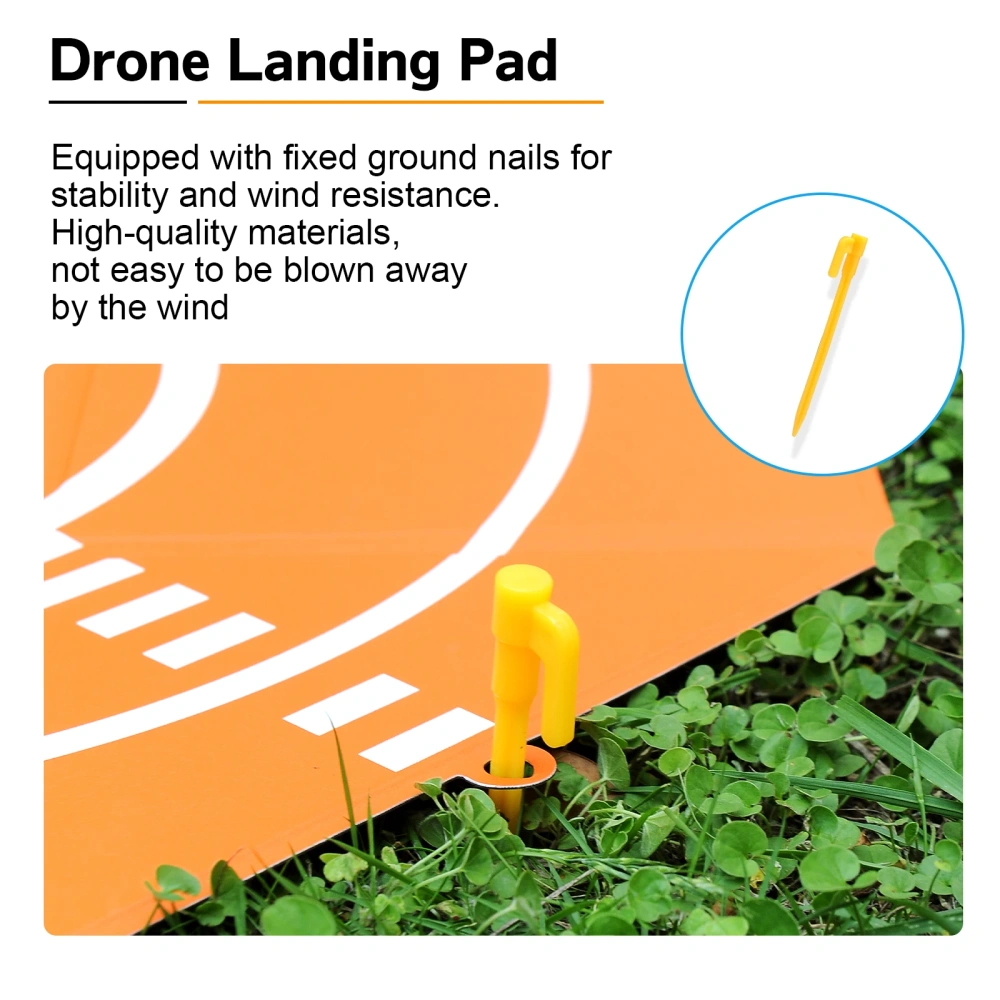Universal Drone Quadcopters Landing Pad 20inch Folding Waterproof Landing Mat For DJI Mini 4K/Avata 2/Air 3/Mavic 3/Mini 4 Pro